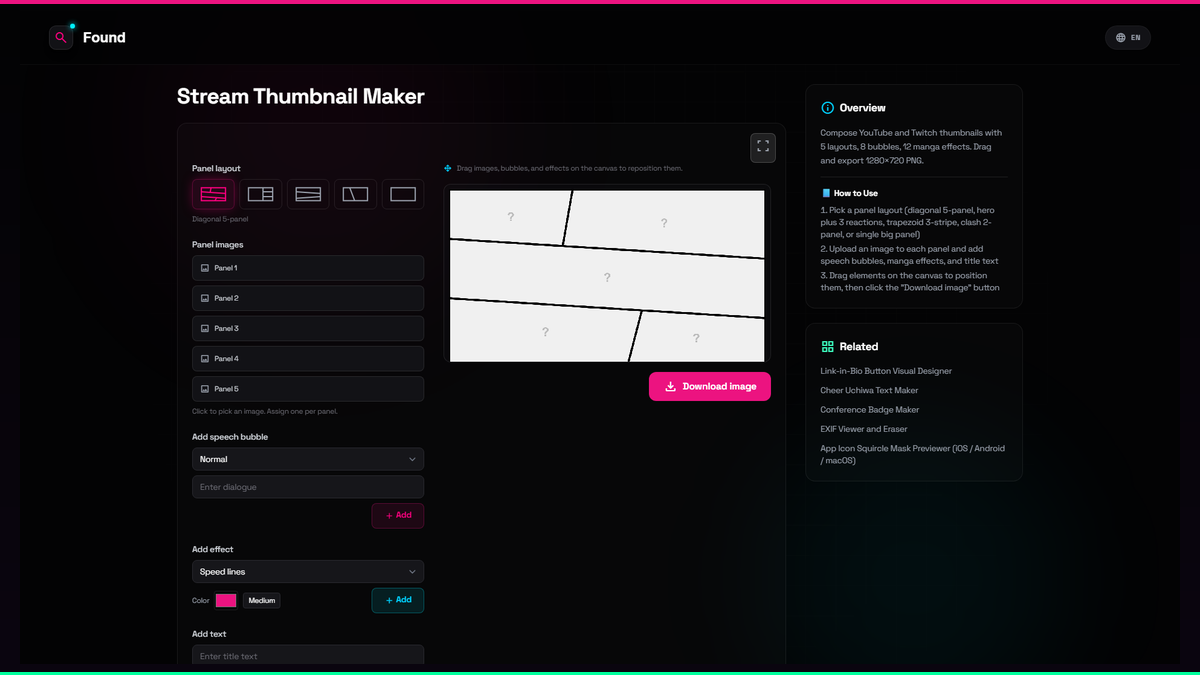Stream Thumbnail Maker - Found